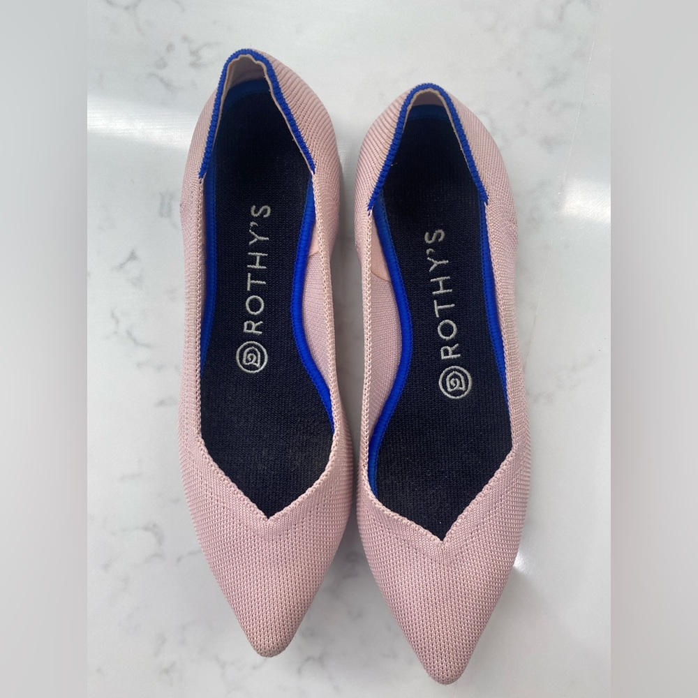 Women’s Rothy’s The Point in Light Pink Size 7.5